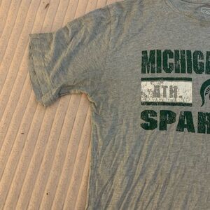 Gray Michigan State Spartans T-Shirt